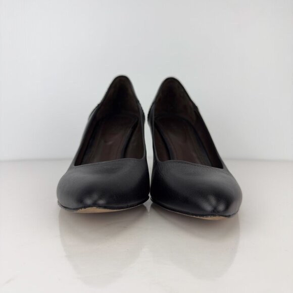 FILIPPA K Classic Leather Pointed Toes‎ EUC Designer Black Stilettos Pumps sz 38 - Picture 9 of 13